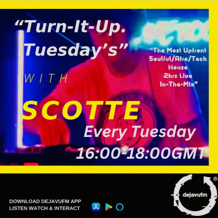 Scotte’s Weekly Soulful/Afro/Tech House Show: 14/01/2025